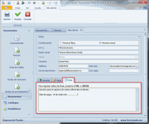 Cliente - Notas Cliente - Notas