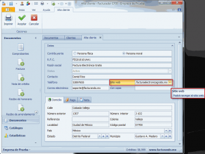 Cliente - Sitio web Cliente - Sitio web