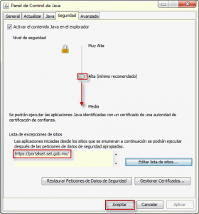 Java seguridad