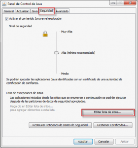 Java Seguridad