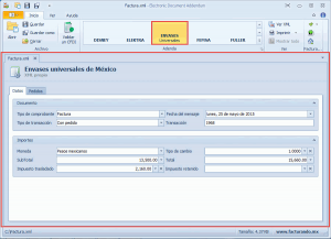 Addenda Envases  Universales
