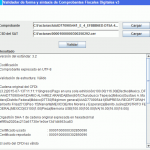 Resultado de la validación en el SAT