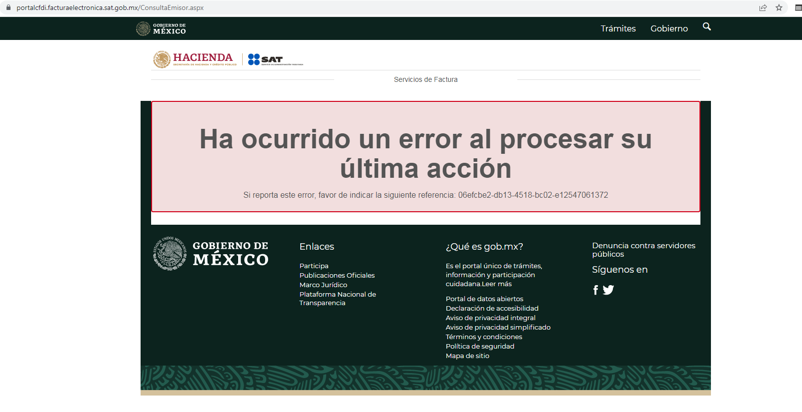 Inconsistencias detectadas en la página del SAT al descargar XMLs