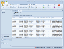 Bitácora para el seguimiento de errores reportados durante la generación de los comprobantes.