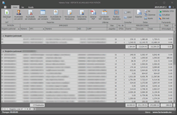 Muestra el detalle de los recibos de nómina agrupados por patrón.